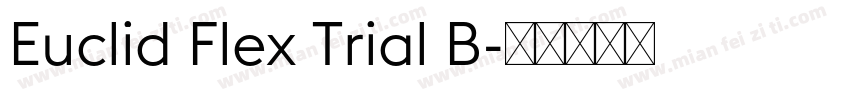 Euclid Flex Trial B字体转换